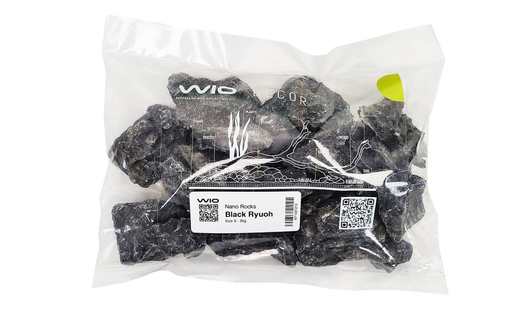 WIO | Nano Rocks - Black Ryuoh or Black Seiryu | AquaGallery